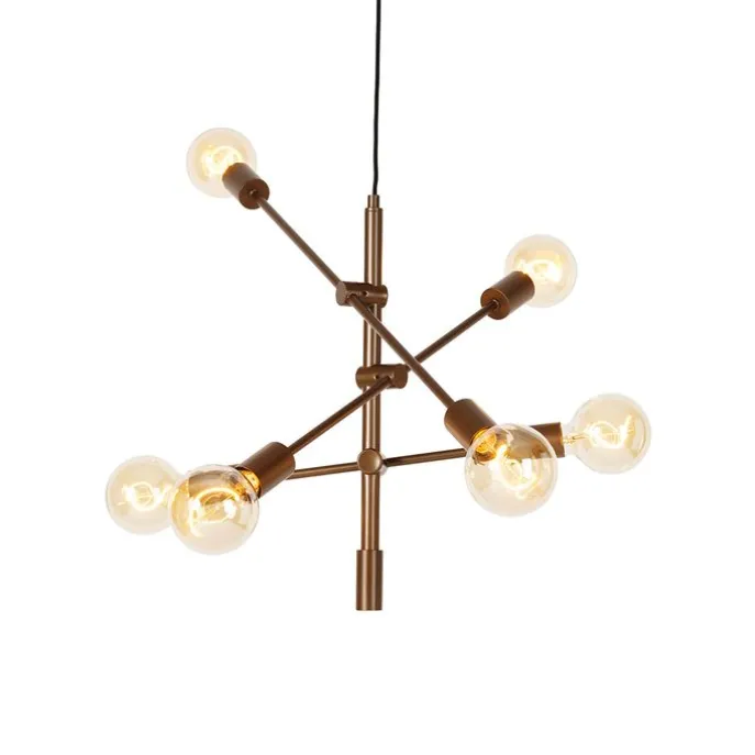 Industrielle Hängelampe dunkelbronze 6-flammig – Sydney