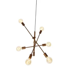 Industrielle Hängelampe dunkelbronze 6-flammig – Sydney