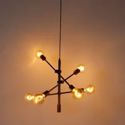 Industrielle Hängelampe dunkelbronze 6-flammig – Sydney