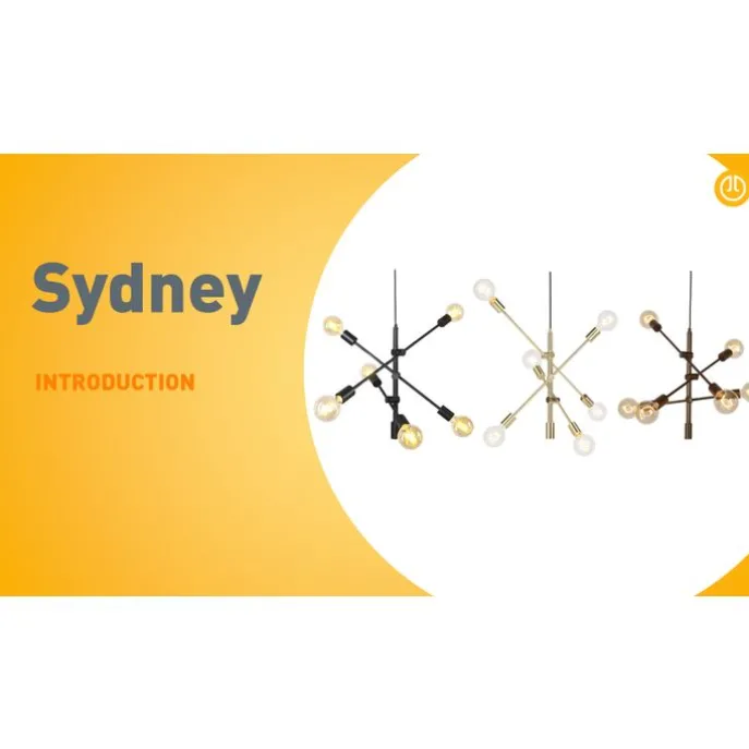 Industrielle Hängelampe dunkelbronze 6-flammig – Sydney