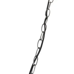 Industrielle Hängelampe dunkelgrau mit Holz 47 cm - Arthur