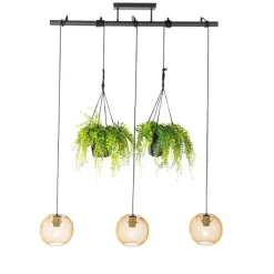 Industrielle Hängelampe gold 3-flammig - Flor