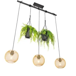 Industrielle Hängelampe gold 3-flammig - Flor