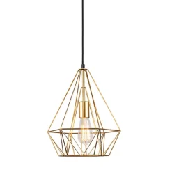 Industrielle Hängelampe Golddraht - Carcass