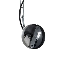 Industrielle Hängelampe grau 50 cm - Samia Sabo