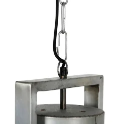 Industrielle Hängelampe grau 50 cm - Samia Sabo