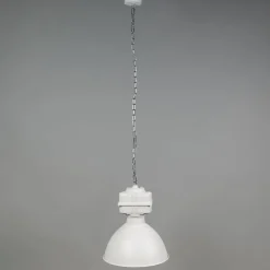 Industrielle Hängelampe klein matt weiß - Sicko