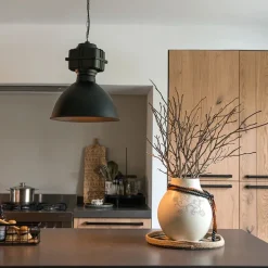 Industrielle Hängelampe klein matt schwarz - Sicko