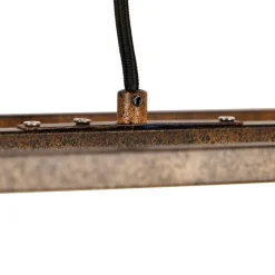 Industrielle Hängelampe rostbraun 4-Licht - Käfig