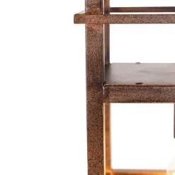 Industrielle Hängelampe rostbraun mit Gestell 4-flammig - Cage Rack