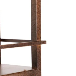 Industrielle Hängelampe rostbraun mit Gestell 4-flammig - Cage Rack