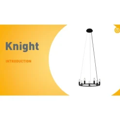 Industrielle Hängelampe schwarz 7-flammig - Knight