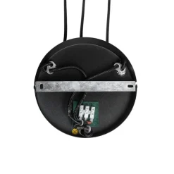 Industrielle Hängelampe schwarz mit runden 3-Lichtern aus Beton - Pedra