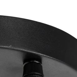 Industrielle Hängelampe schwarz mit runden 3-Lichtern aus Beton - Pedra