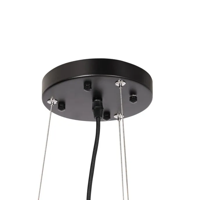 Industrielle Hängelampe schwarz 16-flammig verstellbar - Hobby Spinne