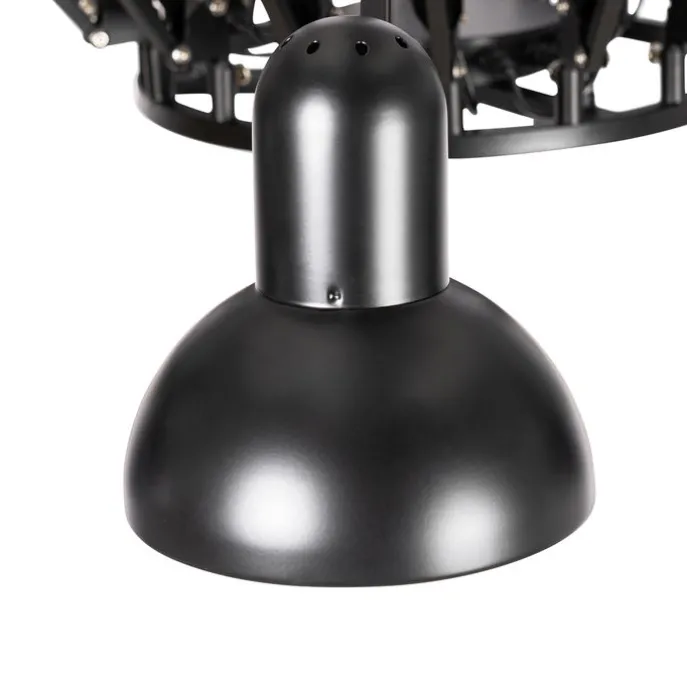 Industrielle Hängelampe schwarz 16-flammig verstellbar - Hobby Spinne