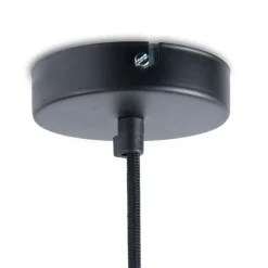 Industrielle Hängelampe schwarz mit Gold 50 cm - Magna Eco