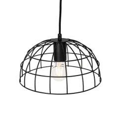 Industrielle Hängelampe schwarz 3-flammig - Hanze