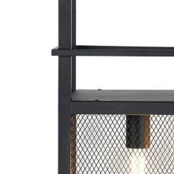 Industrielle Hängelampe schwarz mit Mesh 4-flammig - Cage Rack