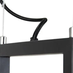 Industrielle Hängelampe schwarz mit Mesh 4-flammig - Cage Rack