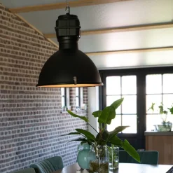 Industrielle Hängelampe schwarz 53,5 cm - Sicko