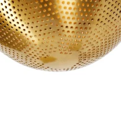 Industrielle Hängelampe schwarz mit Messing 5 Lichter - Haicha