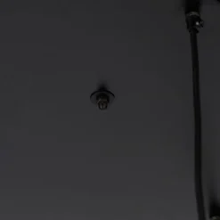 Industrielle Hängelampe schwarz mit Messing 5 Lichter - Haicha