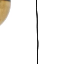 Industrielle Hängelampe schwarz mit Messing 5 Lichter - Haicha