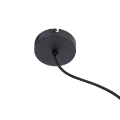 Industrielle Hängelampe schwarz mit Gestell groß 4-flammig - Cage Rack