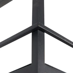 Industrielle Hängelampe schwarz mit Gestell groß 4-flammig - Cage Rack