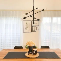 Industrielle Hängelampe schwarz 6-flammig - Sydney