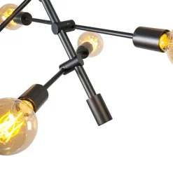 Industrielle Hängelampe schwarz 6-flammig - Sydney