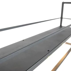 Industrielle Hängelampe schwarz mit Rack 4-Licht - Cage Rack