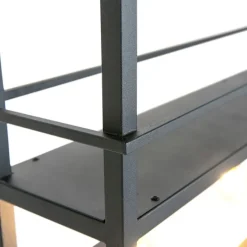 Industrielle Hängelampe schwarz mit Rack 4-Licht - Cage Rack