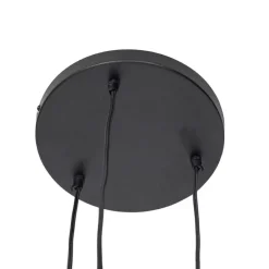 Industrielle Hängelampe schwarz rund 3-flammig - Bobby