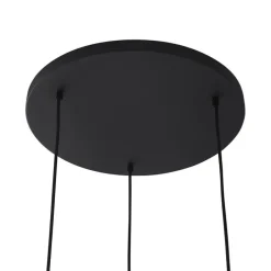 Industrielle Hängelampe schwarz mit Netz 3-flammig – Karkasse