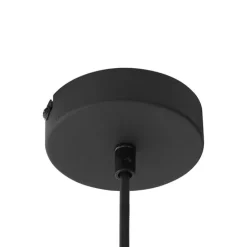 Industrielle Hängelampe schwarz mit Netz - Karkasse