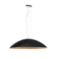 Industrielle Hängelampe schwarz mit Gold 115 cm - Magna