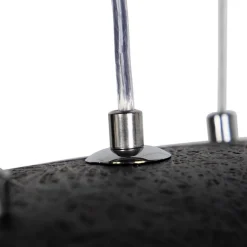 Industrielle Hängelampe schwarz mit Gold 115 cm - Magna