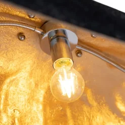 Industrielle Hängelampe schwarz mit Gold 115 cm - Magna