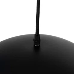 Industrielle Hängelampe schwarz mit goldenen 2 Lichtern - Magnax