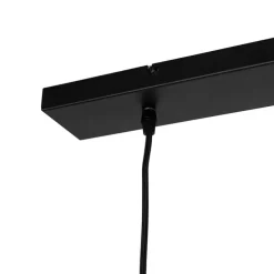 Industrielle Hängelampe schwarz mit goldenen 2 Lichtern - Magnax