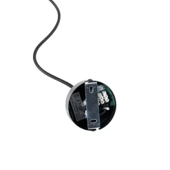 Industrielle Hängelampe schwarz mit Holz 4-Licht - Regal