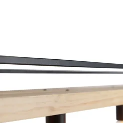 Industrielle Hängelampe schwarz mit Holz 4-Licht - Regal