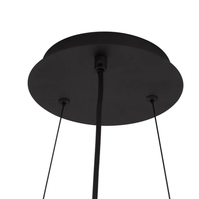 Industrielle Hängelampe schwarz 9-flammig - Knight