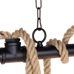 Industrielle Hängelampe schwarz 6-Licht - Plural