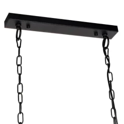 Industrielle Hängelampe schwarz 6-Licht - Plural