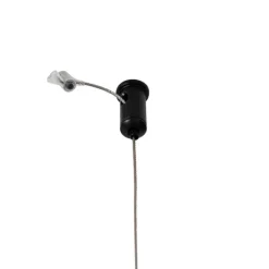 Industrielle Hängelampe schwarz mit rundem 4-Licht-Rack - Cage Rack