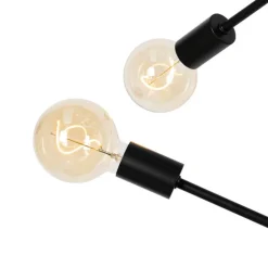 Industrielle Hängelampe schwarz 8-flammig – Sydney