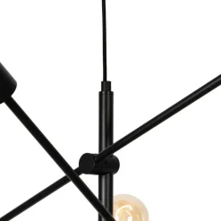 Industrielle Hängelampe schwarz 8-flammig – Sydney